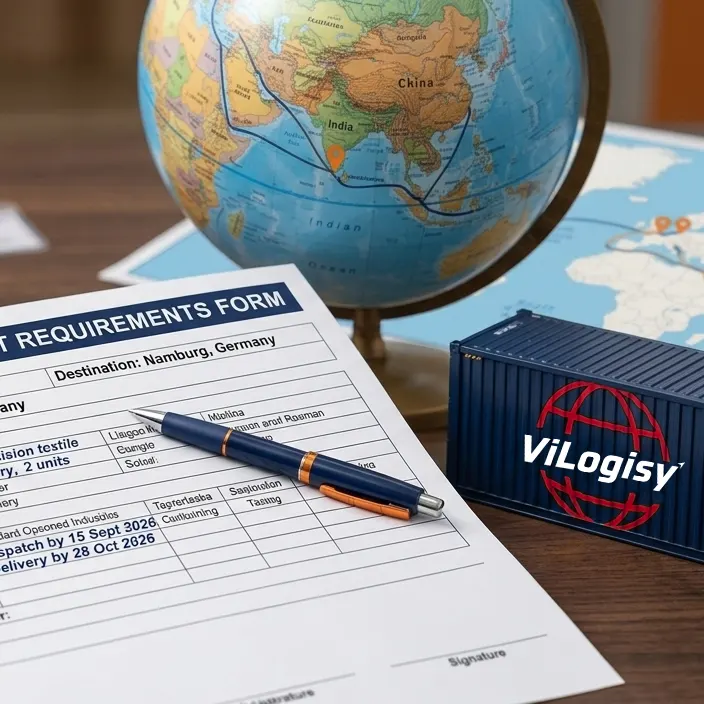 Request a logistics quote from VI LOGISY